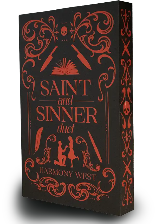 Saint and Sinner Duet special edition in red with sprayed edges