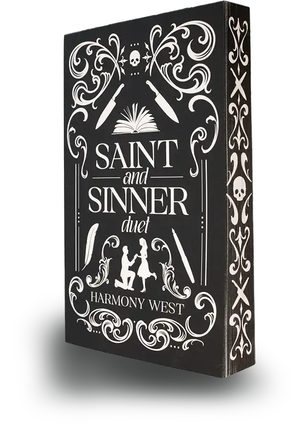Saint and Sinner Duet special edition in white sprayed edges
